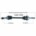 Wide Open OE Replacement CV Axle for CAN-AM FRONT RIGHT OUTLANDER 330/400 CAN-7018